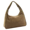 Luka 26-050 taupe női velúr bőr válltáska 44 x 23 x 13 cm