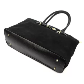 Luka 26-054 fekete női bőr kézitáska 43 x 29 x 15 cm