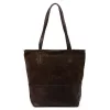 Luka 26-048 barna női bőr válltáska, shopper 40 x 37 x 15 cm