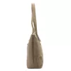 Luka 26-063 taupe női velúr bőr válltáska 39 x 30 x 13 cm
