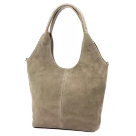   Luka 26-013 taupe női bőr válltáska, oldaltáska 39 x 33 x 12 cm
