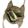 Luka 26-013 taupe női bőr válltáska, oldaltáska 39 x 33 x 12 cm
