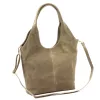 Luka 26-013 taupe női bőr válltáska, oldaltáska 39 x 33 x 12 cm