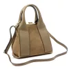 Luka 26-064 taupe női velúr bőr kézitáska 26 x 21 x 12 cm