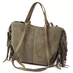   Luka 26-065 taupe női bőr kézitáska, válltáska 33 x 26 x 10 cm