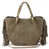Luka 26-065 taupe női bőr kézitáska, válltáska 33 x 26 x 10 cm