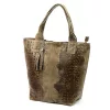 Luka 26-026 CROCO taupe női krokodil mintás bőr válltáska, shopper 40 x 36 x 19 cm