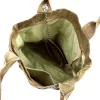 Luka 26-026 CROCO taupe női krokodil mintás bőr válltáska, shopper 40 x 36 x 19 cm