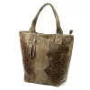 Luka 26-026 CROCO taupe női krokodil mintás bőr válltáska, shopper 40 x 36 x 19 cm