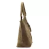 Luka 26-026 taupe női velúr bőr válltáska, shopper 40 x 35 x 18 cm
