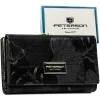 Peterson PTN PS108-MLF fekete női bőr pénztárca 14,5 x 9,5 x 3 cm