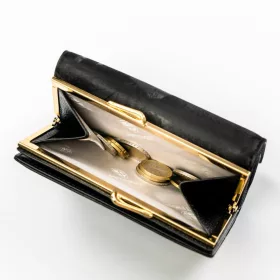   Peterson PTN PS108-MLF fekete női bőr pénztárca 14,5 x 9,5 x 3 cm