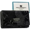 Peterson PTN PS108-MLF fekete női bőr pénztárca 14,5 x 9,5 x 3 cm