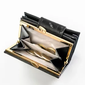   Peterson PTN PS329-MLF fekete női bőr pénztárca 11 x 8.5 x 2.8 cm