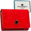 Peterson PTN PS445-MLF piros női bőr pénztárca 14,5 x 9,5 x 3 cm, RFID