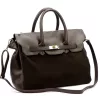 Camilla PREMIUM 10.009 sötétbarna női bőr kézitáska 40 x 30 x 19 cm