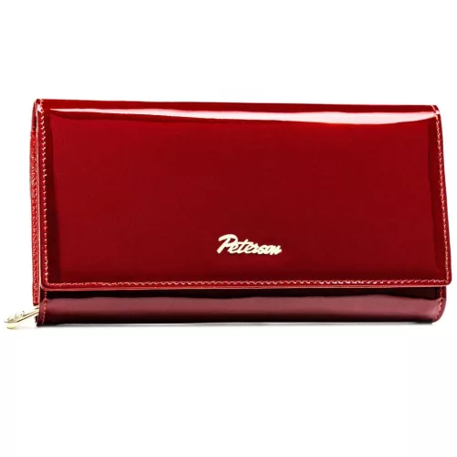 Peterson PTN BC-42100 piros női bőr pénztárca 19,5 x 10 x 3,5 cm