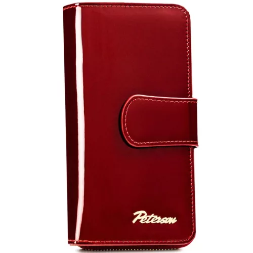 Peterson PTN BC-76116 piros női bőr pénztárca 16,5 x 9,5 x 3,5 cm, RFID