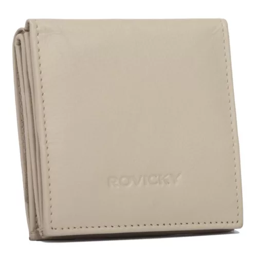 Rovicky R-23-26-LFN női bézs bőr pénztárca