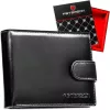 Peterson PTN N992L-NGV fekete férfi bőr pénztárca 12.5 x 10 x 2 cm