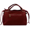 Camilla PREMIUM 10.008 bordó női velúr bőr kézitáska 35 x 23 x 16 cm