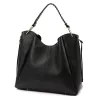 Luka 26-080 DOLLARO fekete női bőr válltáska 39 x 37 x 13 cm