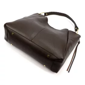   Luka 26-080 DOLLARO csokoládé barna női bőr válltáska 39 x 37 x 13 cm