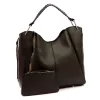 Luka 26-080 DOLLARO csokoládé barna női bőr válltáska 39 x 37 x 13 cm