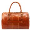 Gregorio 133 konyakbarna bőr utazótáska 45 x 28 x 24 cm