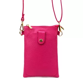   Luka 20-070 magenta női bőr telefontartó, party táska 14 x 21 x 3.5 cm