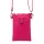 Luka 20-070 magenta női bőr telefontartó, party táska 14 x 21 x 3.5 cm