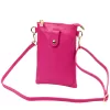 Luka 20-070 magenta női bőr telefontartó, party táska 14 x 21 x 3.5 cm