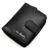  Pierre Cardin TILAK155 2510 fekete női bőr pénztárca 9.5 x 11.5 x 3 cm