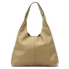 Luka 26-082 taupe női bőr válltáska 50 x 42 x 11 cm