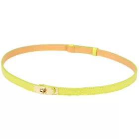   Luka PASEK 26-030 DOLLARO sárga állítható női bőr öv 60-100 cm