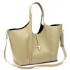 Luka 26-068 DOLLARO bézs női bőr válltáska 45 x 30 x 16 cm