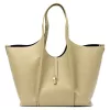 Luka 26-068 DOLLARO bézs női bőr válltáska 45 x 30 x 16 cm