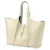 Luka 26-068 DOLLARO krém női bőr válltáska 45 x 30 x 16 cm