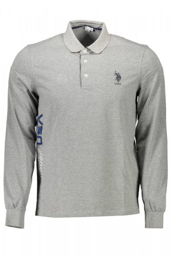 U.S. POLO férfi szürke galléros hosszú ujjú 2XL