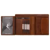 EL FORREST 933-26 RFID konyak férfi bőr pénztárca 10.5 x 13 x 3 cm