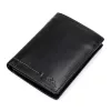 EL FORREST 896-301 RFID fekete férfi bőr pénztárca 9.8 x 13 x 2.8 cm