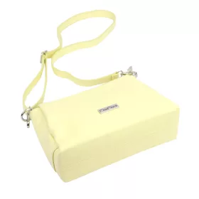   MiaMore 01-002 D sárga női bőr válltáska 27 x 20 x 10 cm