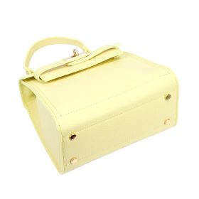   Luka 19-17 MN halvány sárga női bőr kézitáska, oldaltáska 23 x 19 x 12.5 cm