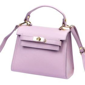   Luka 19-17 MN pasztel lila női bőr kézitáska, oldaltáska 23 x 19 x 12.5 cm