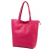 Luka 26-084 magenta női bőr válltáska, shopper 40 x 37 x 13 cm