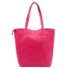 Luka 26-084 magenta női bőr válltáska, shopper 40 x 37 x 13 cm