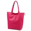 Luka 26-084 magenta női bőr válltáska, shopper 40 x 37 x 13 cm