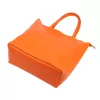 Luka 26-084 mandarin narancssárga női bőr válltáska, shopper 40 x 37 x 13 cm