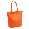 Luka 26-084 mandarin narancssárga női bőr válltáska, shopper 40 x 37 x 13 cm