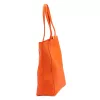 Luka 26-084 mandarin narancssárga női bőr válltáska, shopper 40 x 37 x 13 cm